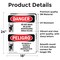 Signmission Do Not Move Or Alter Scaffolding Bilingual, 18 in W x Rectangle, Vinyl Decal OS-2PACK-DS-D-1824-VS-1648 - alternate 5